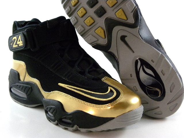 Nike Air Max Griffey 1 Black Suede/Gold Retro Trainers Men Shoes 354912 ...